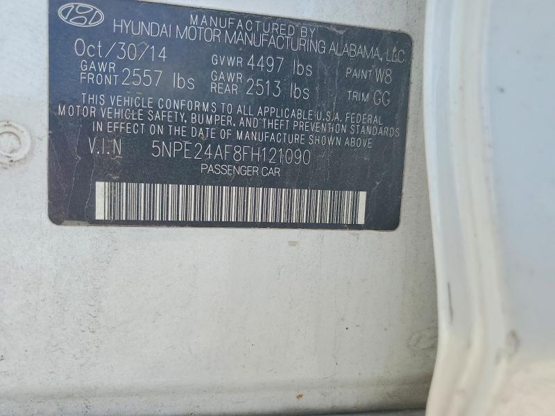 Продажа на аукционе авто 2015 Hyundai Sonata, vin: 5NPE24AF8FH121090, номер лота: 52190816