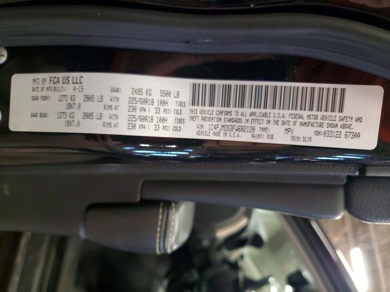 2015 Jeep Cherokee მანქანა იყიდება აუქციონზე, vin: 1C4PJMDS3FW682120, აუქციონის ნომერი: 52453096