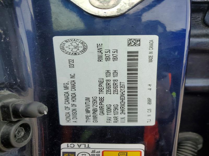 Aukcja sprzedaży 2022 Honda Cr-v, vin: 2HKRW2H83NH213577, numer aukcji: 50651376