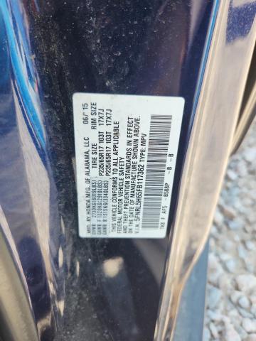 Продаж на аукціоні авто 2015 Honda Odyssey, vin: 5FNRL5H65FB117362, номер лоту: 55100266
