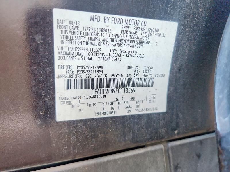 Продаж на аукціоні авто 2014 Ford Taurus, vin: 1FAHP2E89EG113569, номер лоту: 54203976