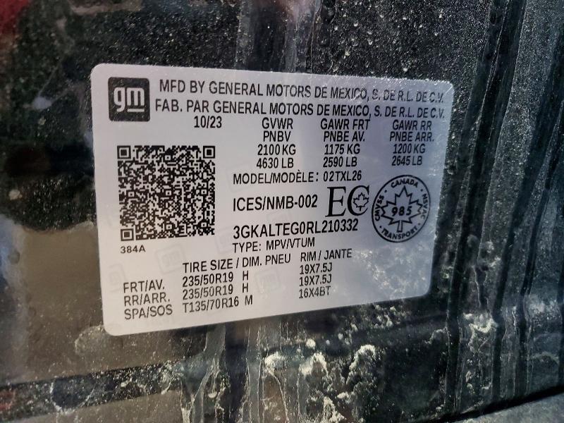 Продаж на аукціоні авто 2024 Gmc Terrain Sle 4dr Awd, vin: 3GKALTEG0RL210332, номер лоту: 46544156