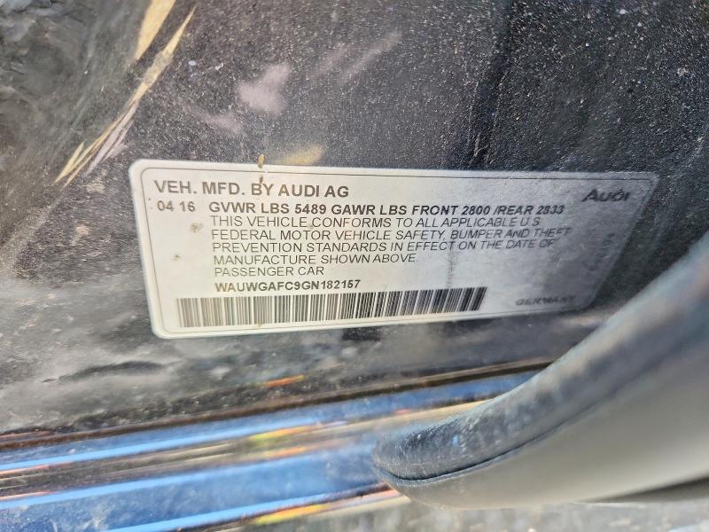 53006526 :رقم المزاد ، WAUWGAFC9GN182157 vin ، 2016 Audi A7 مزاد بيع