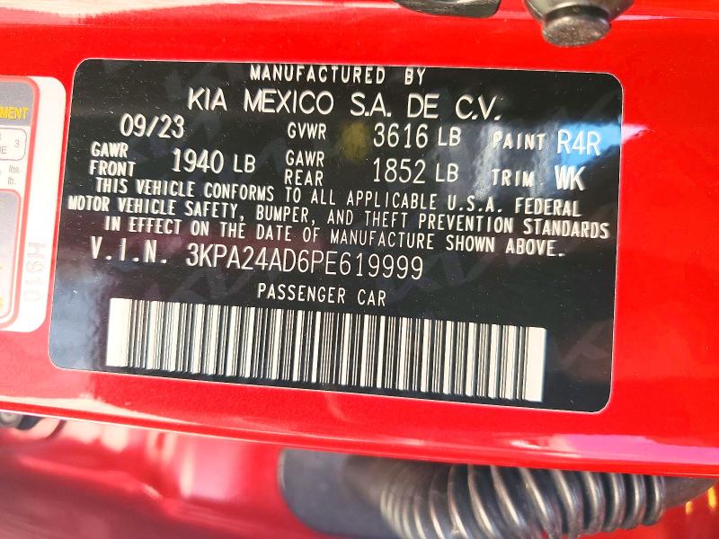 Aukcja sprzedaży 2023 Kia Rio, vin: 3KPA24AD6PE619999, numer aukcji: 53030026