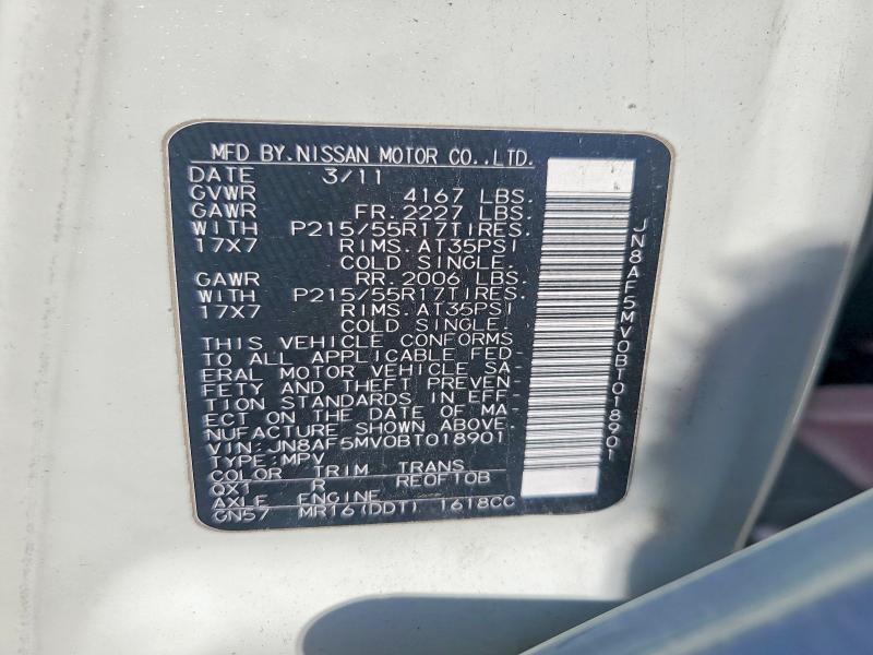 Продаж на аукціоні авто 2011 Nissan Juke, vin: JN8AF5MV0BT018901, номер лоту: 53110506