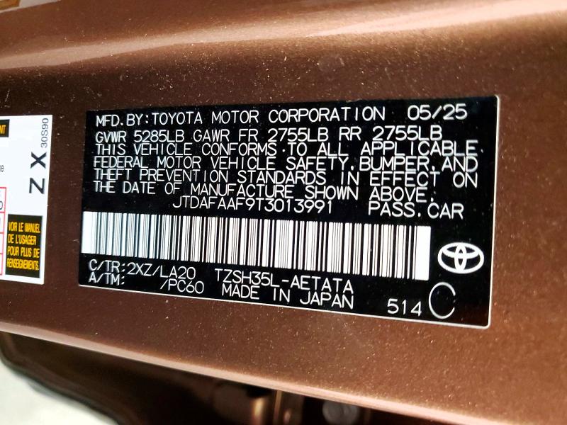 Продаж на аукціоні авто 2026 Toyota Crown, vin: JTDAFAAF9T3013991, номер лоту: 53945716