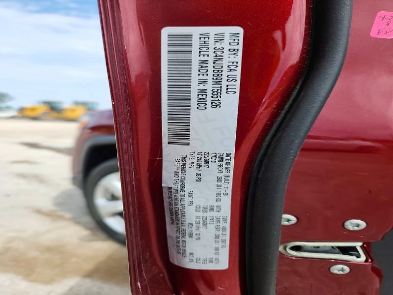 Продажа на аукционе авто 2021 Jeep Compass, vin: 3C4NJDBB9MT555126, номер лота: 54660296