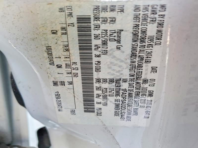 2013 Ford C-max მანქანა იყიდება აუქციონზე, vin: 1FADP5AU2DL524451, აუქციონის ნომერი: 52731336