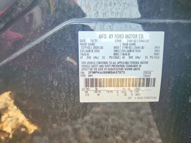 Продажа на аукционе авто 2021 Ford Edge, vin: 2FMPK4J96MBA57073, номер лота: 53529926