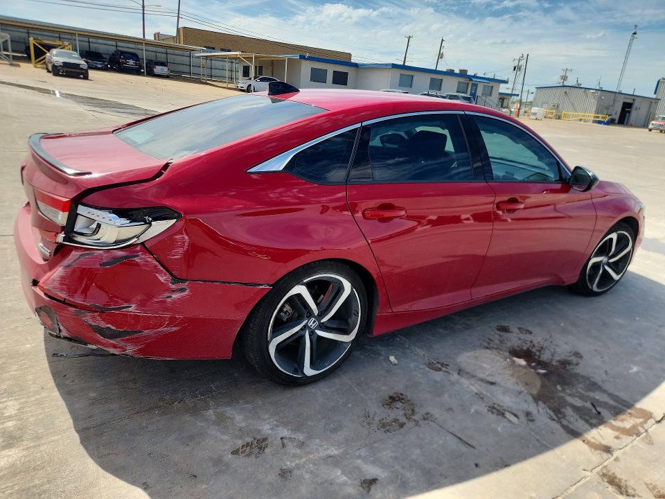 52551796 :رقم المزاد ، 1HGCV1F47MA000254 vin ، 2021 Honda Accord مزاد بيع