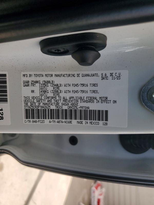 Продаж на аукціоні авто 2023 Toyota Tacoma, vin: 3TYAZ5CN3PT042625, номер лоту: 51475896