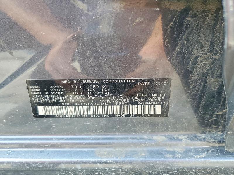 Aukcja sprzedaży 2021 Subaru Impreza, vin: 4S3GTAB64M3715560, numer aukcji: 55002196