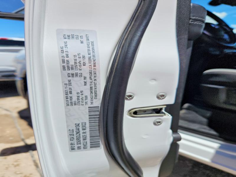 53096386 :رقم المزاد ، 3C6UR5DL2NG441342 vin ، 2022 Ram 2500 مزاد بيع
