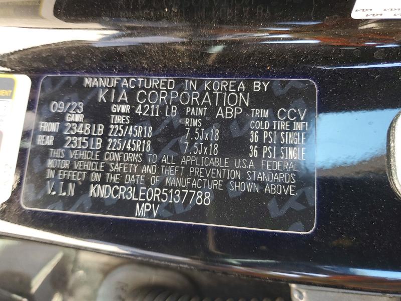 2024 Kia Niro მანქანა იყიდება აუქციონზე, vin: KNDCR3LE0R5137788, აუქციონის ნომერი: 54311266