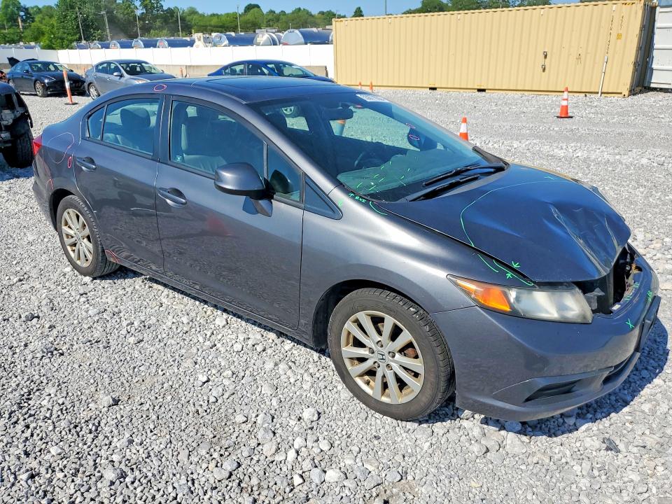 2012 Honda Civic მანქანა იყიდება აუქციონზე, vin: 19XFB2F97CE017492, აუქციონის ნომერი: 55077036