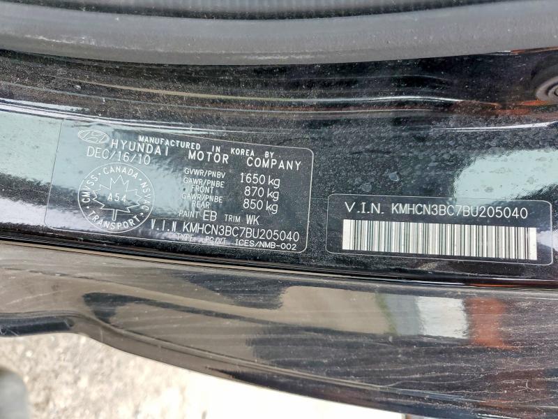 Продаж на аукціоні авто 2011 Hyundai Accent, vin: KMHCN3BC7BU205040, номер лоту: 54945666