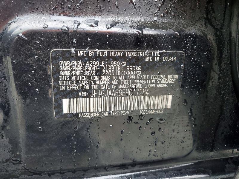 Продажа на аукционе авто 2014 Subaru Impreza, vin: JF1GJAA69EH017284, номер лота: 55322296