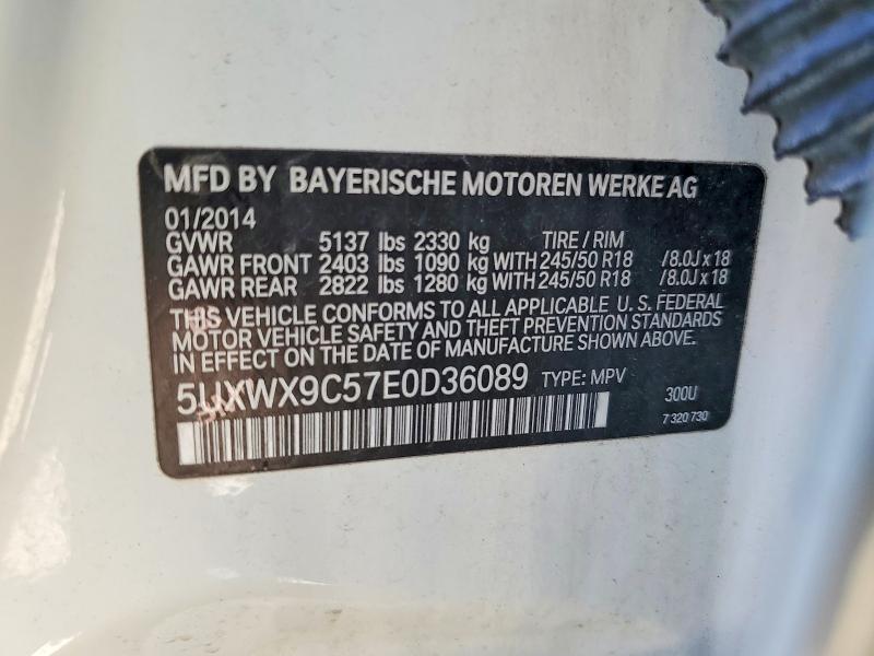Продажа на аукционе авто 2014 Bmw X3, vin: 5UXWX9C57E0D36089, номер лота: 52887866