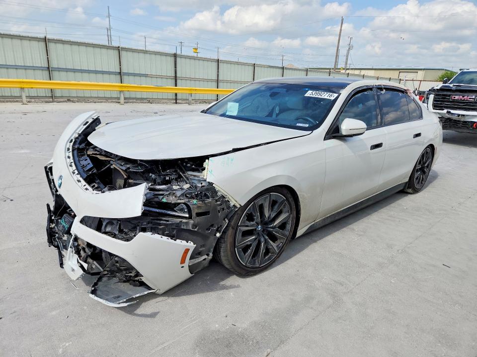 53992716 :رقم المزاد ، WBY53EJ07PCL81006 vin ، 2023 Bmw I7 مزاد بيع