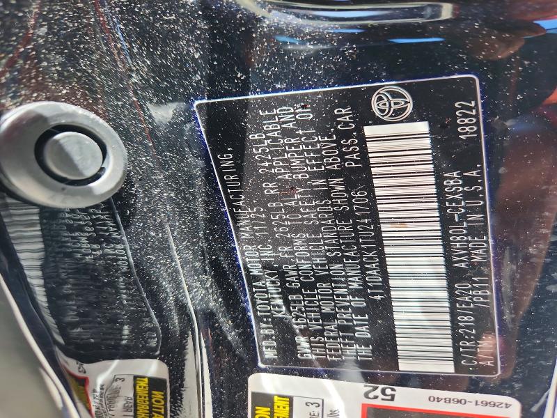 53043646 :رقم المزاد ، 4T1DAACK1TU241706 vin ، 2026 Toyota Camry مزاد بيع
