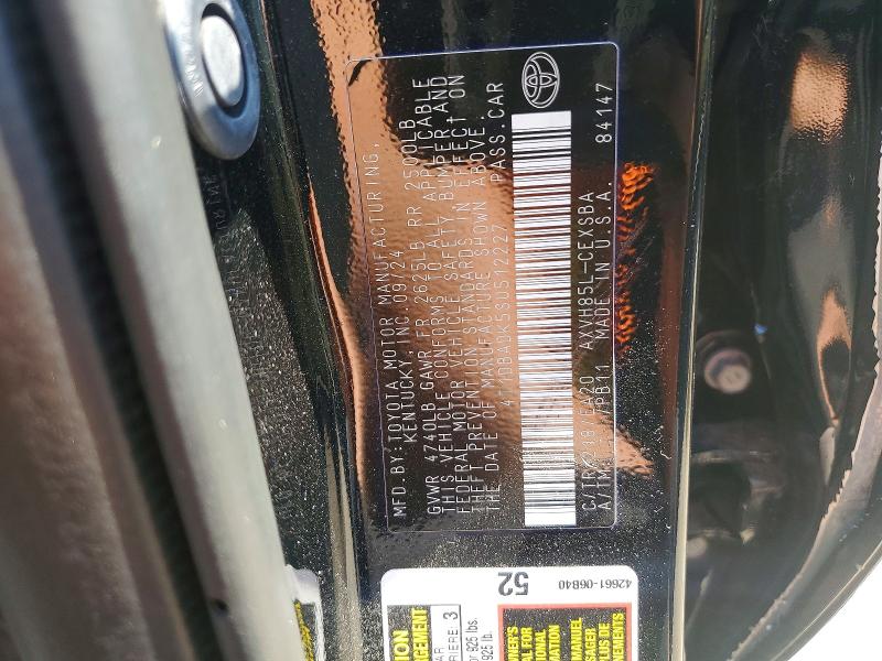 54981786 :رقم المزاد ، 4T1DBADK5SU512227 vin ، 2025 Toyota Camry مزاد بيع