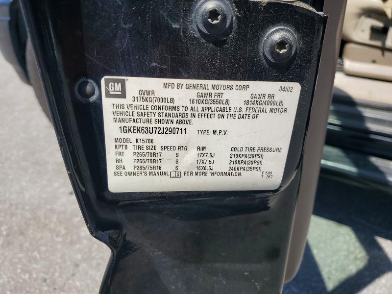 Продаж на аукціоні авто 2002 Gmc Denali, vin: 1GKEK63U72J290711, номер лоту: 54356066