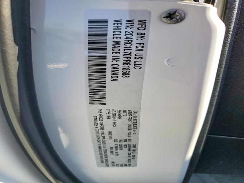53665096 :رقم المزاد ، 2C4RC1L70PR618688 vin ، 2023 Chrysler Pacifica مزاد بيع