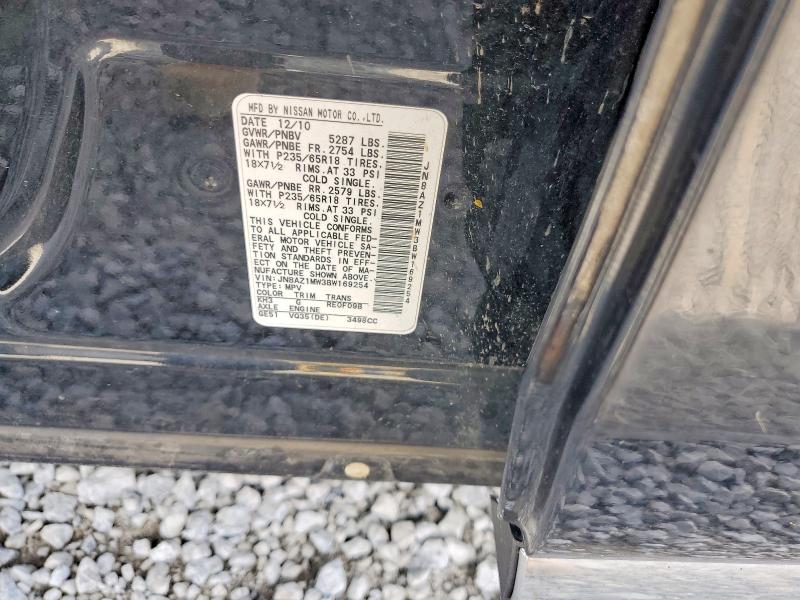 Продаж на аукціоні авто 2011 Nissan Murano, vin: JN8AZ1MW3BW169254, номер лоту: 53349886