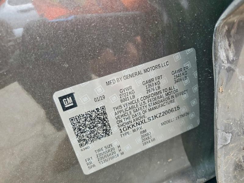 Продажа на аукционе авто 2019 Gmc Acadia, vin: 1GKKNXLS1KZ200615, номер лота: 55208886