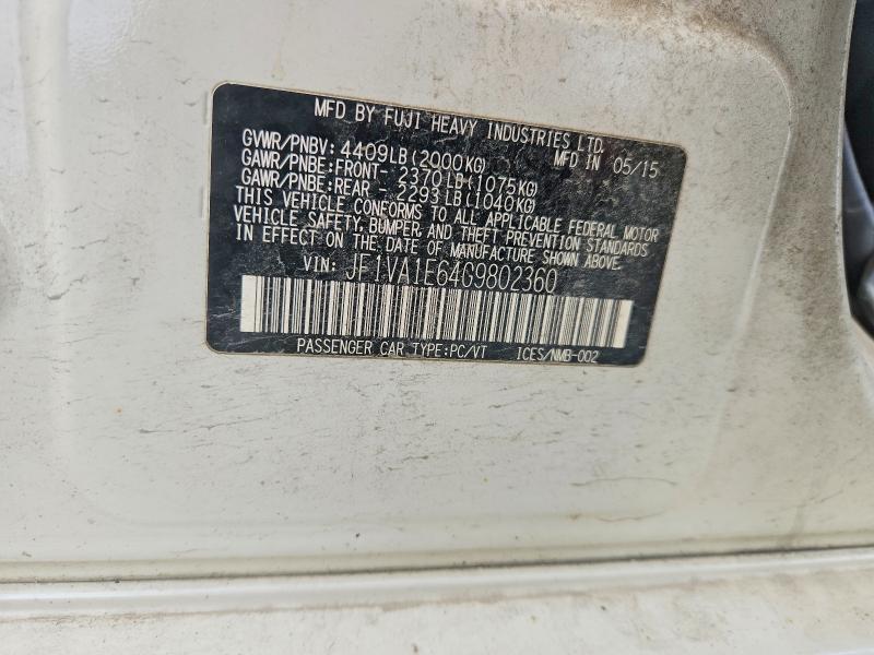 Aukcja sprzedaży 2016 Subaru Wrx, vin: JF1VA1E64G9802360, numer aukcji: 54308486