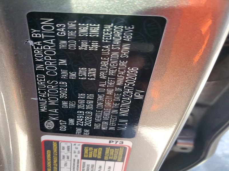 Aukcja sprzedaży 2017 Kia Soul, vin: KNDJN2A23H7502036, numer aukcji: 54179996