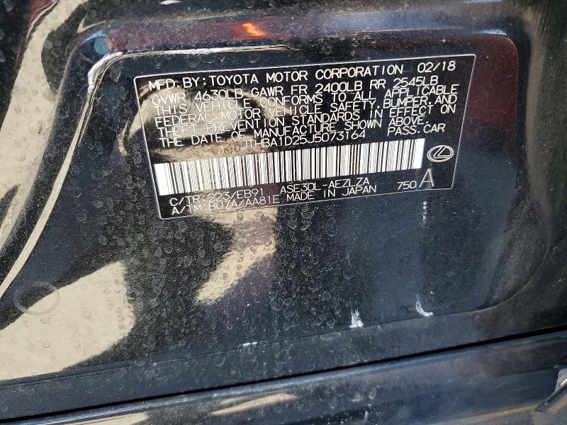 Aukcja sprzedaży 2018 Lexus Is, vin: JTHBA1D25J5073164, numer aukcji: 52165306