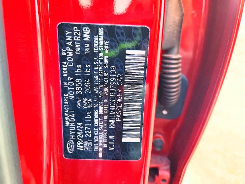 53575746 :رقم المزاد ، KMHLM4DG1RU799109 vin ، 2024 Hyundai Elantra مزاد بيع