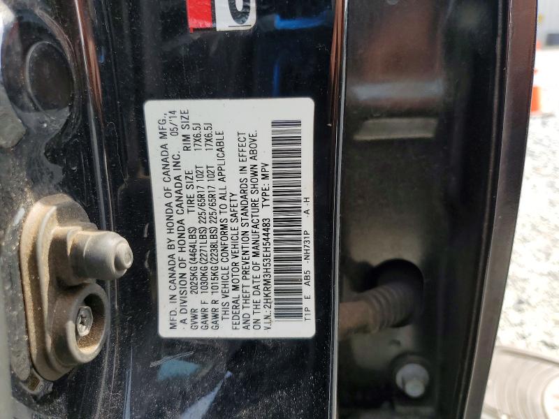 Aukcja sprzedaży 2014 Honda Cr-v, vin: 2HKRM3H53EH544483, numer aukcji: 55393436