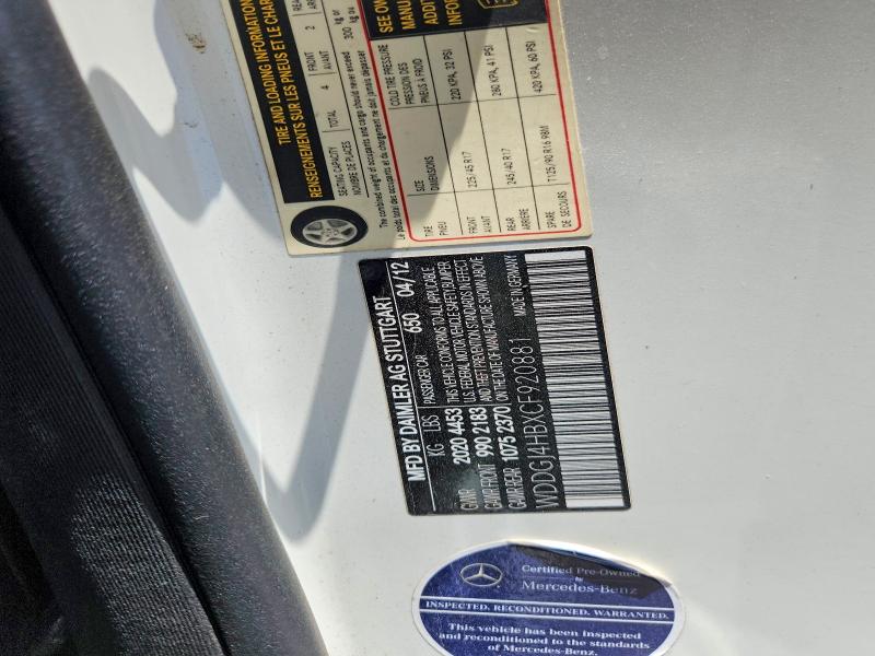 Aukcja sprzedaży 2012 Mercedes-benz C, vin: WDDGJ4HBXCF920881, numer aukcji: 53466426