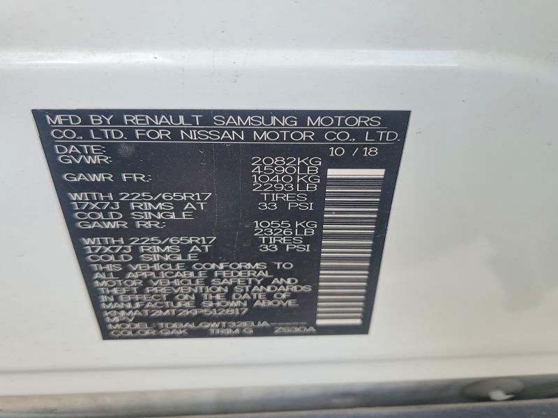 Aukcja sprzedaży 2019 Nissan Rogue, vin: KNMAT2MT2KP512817, numer aukcji: 54177576