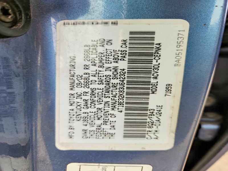 Aukcja sprzedaży 2003 Toyota Camry, vin: 4T1BE32K83U642324, numer aukcji: 55089856