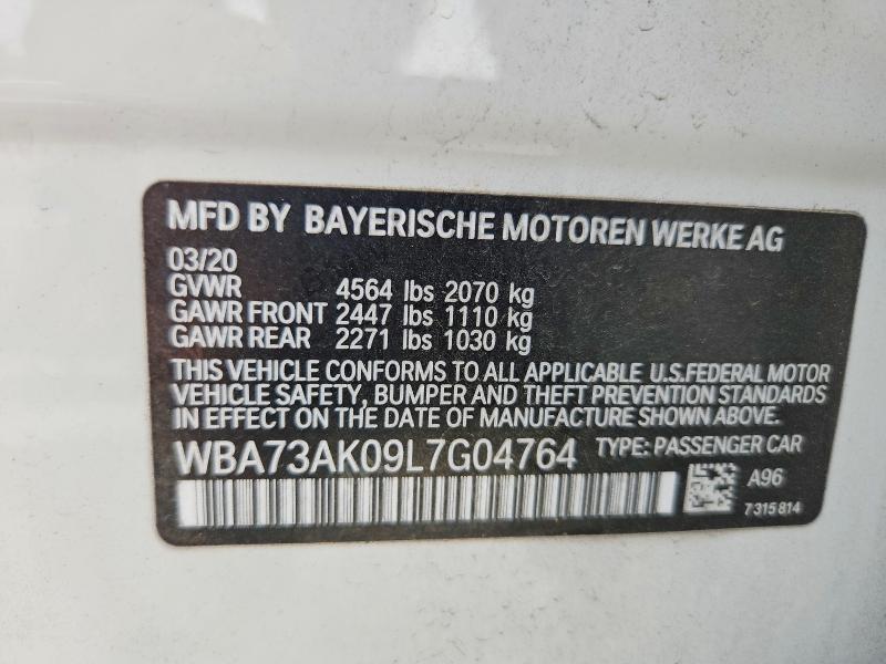 Aukcja sprzedaży 2020 Bmw 228xi, vin: WBA73AK09L7G04764, numer aukcji: 52747596