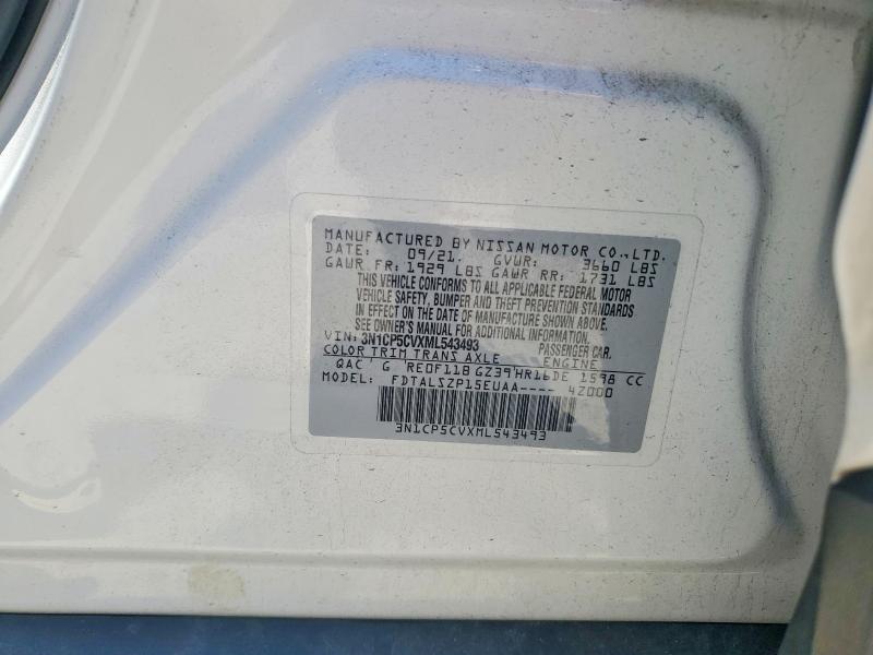 Aukcja sprzedaży 2021 Nissan Kicks, vin: 3N1CP5CVXML543493, numer aukcji: 53734856