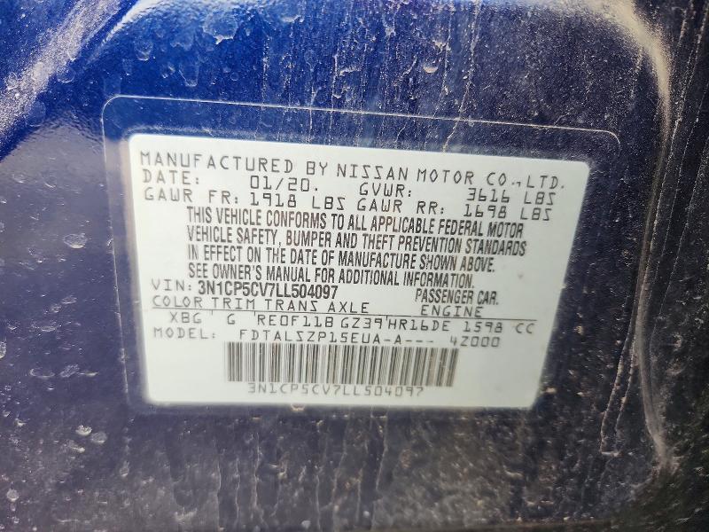 Aukcja sprzedaży 2020 Nissan Kicks, vin: 3N1CP5CV7LL504097, numer aukcji: 53384076