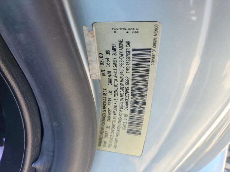Aukcja sprzedaży 2009 Volkswagen New Beetle, vin: 3VWRG31C79M515582, numer aukcji: 52502396