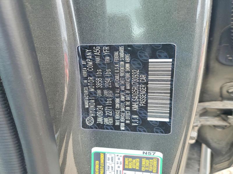 52146366 :رقم المزاد ، KMHLS4DG5RU730932 vin ، 2024 Hyundai Elantra مزاد بيع
