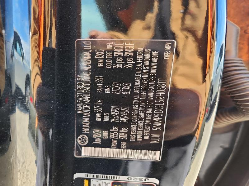 Продажа на аукционе авто 2024 Hyundai Santa Fe, vin: 5NMP5DGL5RH058111, номер лота: 52208916