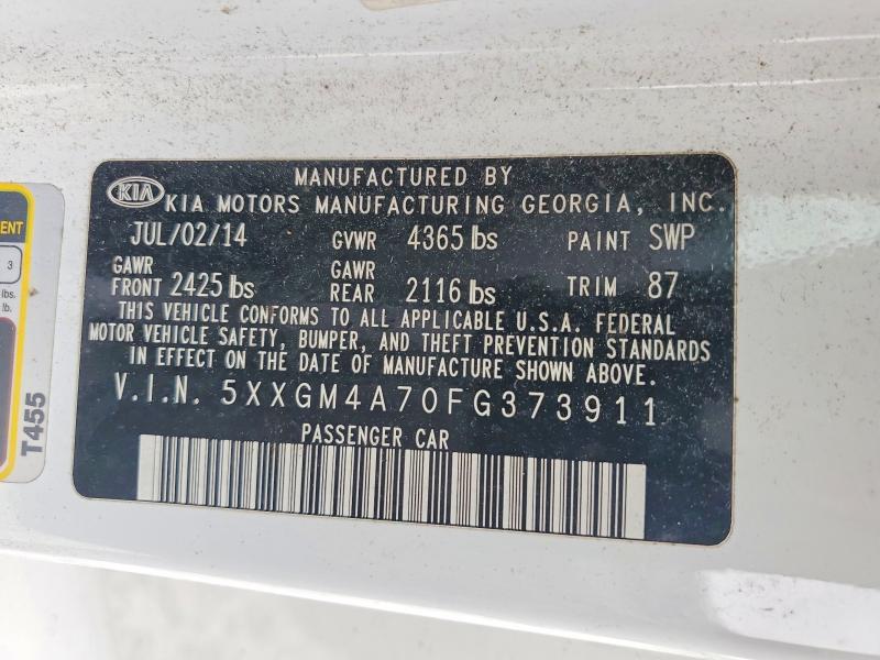 Продаж на аукціоні авто 2015 Kia Optima, vin: 5XXGM4A70FG373911, номер лоту: 52024106