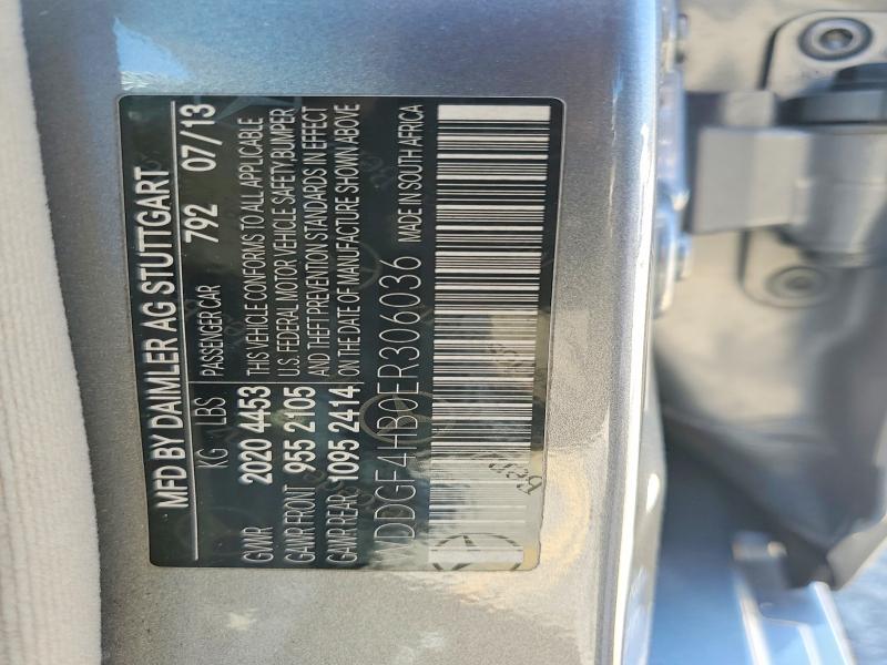 53951186 :رقم المزاد ، WDDGF4HB0ER306036 vin ، 2014 Mercedes-benz C مزاد بيع