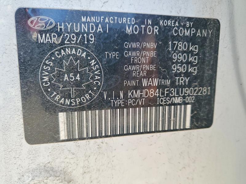 Продажа на аукционе авто 2020 Hyundai Elantra, vin: KMHD84LF3LU902281, номер лота: 52232576