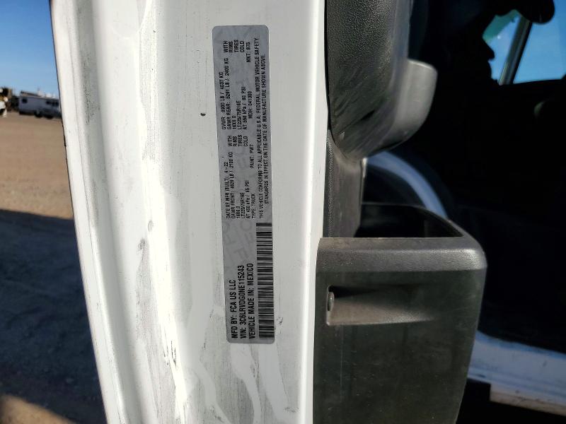 51150856 :رقم المزاد ، 3C6LRVDG0NE115243 vin ، 2022 Ram Promaster 2500 مزاد بيع