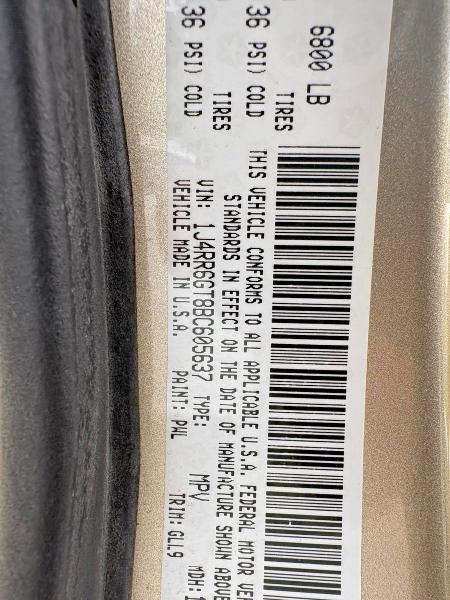 Auction sale of the 2011 Jeep Grand Cherokee, vin: 1J4RR6GT8BC605637, lot number: 55462626