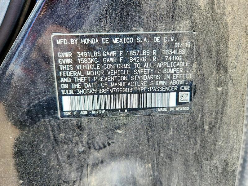 Продаж на аукціоні авто 2015 Honda Fit, vin: 3HGGK5H86FM769903, номер лоту: 55607016