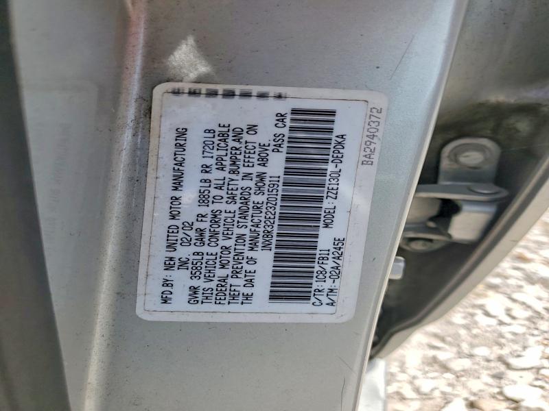 Aukcja sprzedaży 2003 Toyota Corolla, vin: 1NXBR32E23Z015911, numer aukcji: 55057946